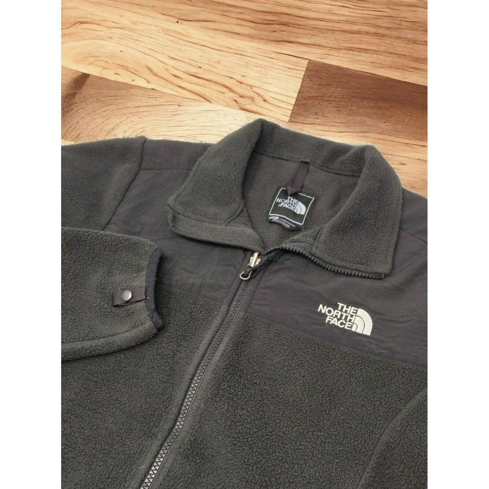 The North Face Jacket Women Small Full Zip Black Denali Fleece Coat TNF Outdoors